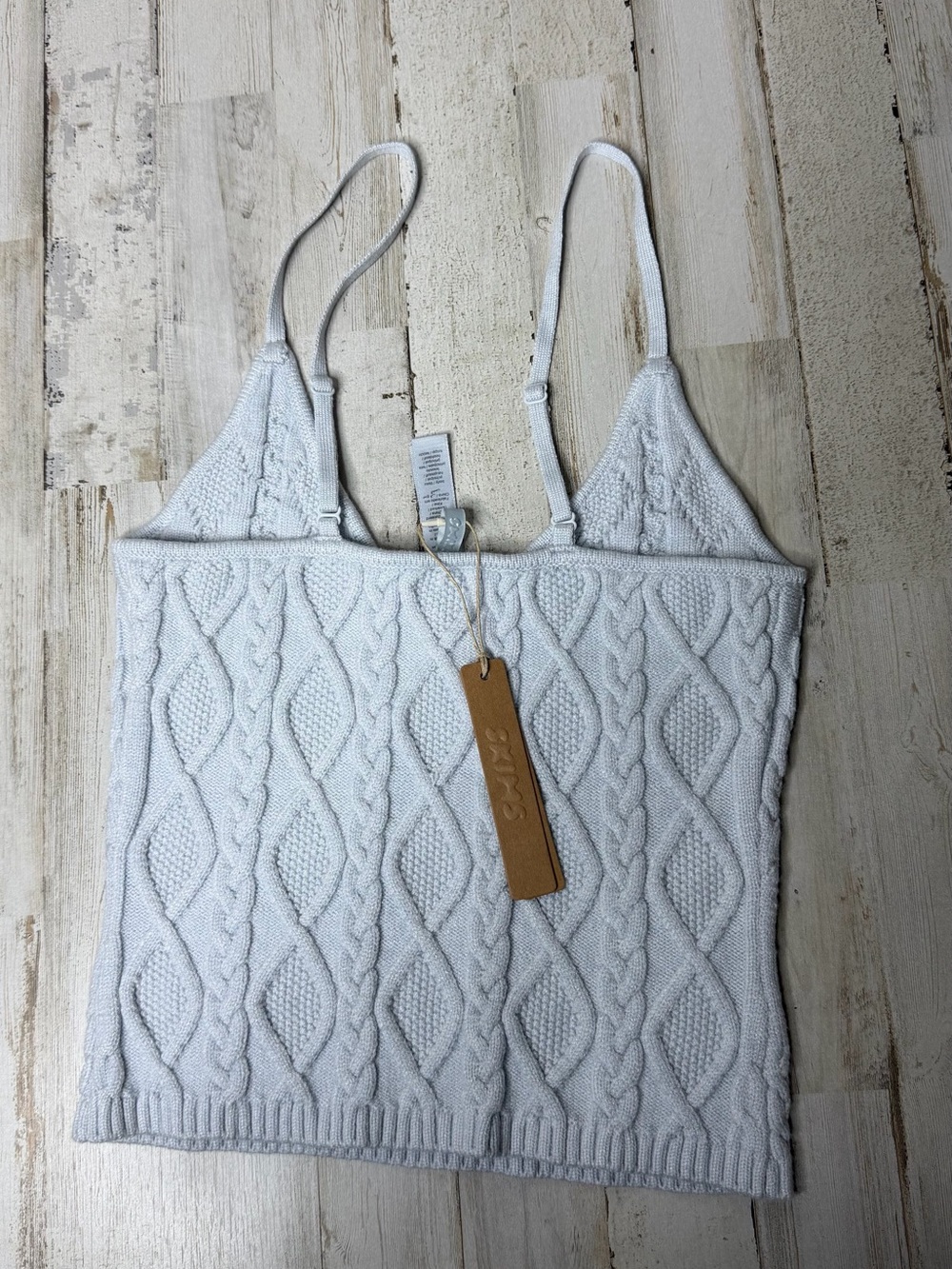 SKIMS Cable Knit Spaghetti-Strap tank - Picture 2 of 4